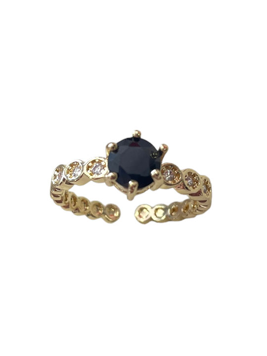 Copper ring Bo1312 - Gold/black