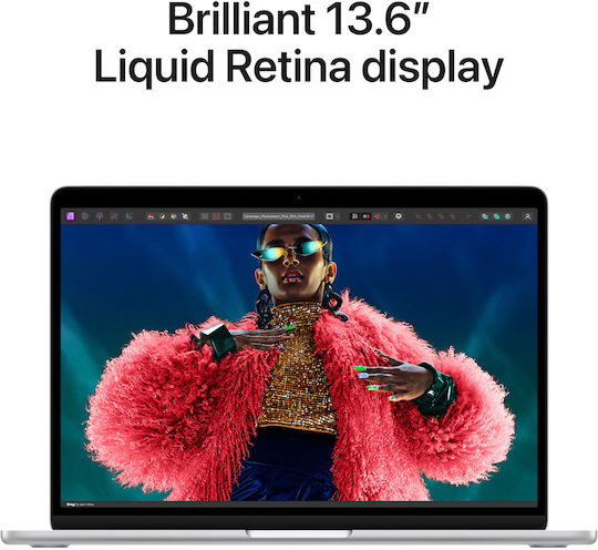 Apple MacBook Air 13" (2024) 13.6" Retina Display (M3-8-Core/8GB/256GB SSD/8-Core GPU) with 30W Charger Silver (International English Keyboard)
