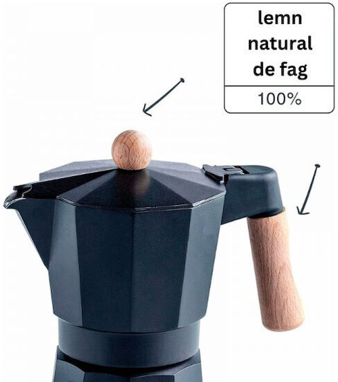 Lacor Ηλεκτρικό Μπρίκι Espresso 6cups Μαύρο