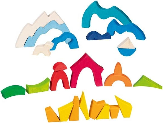 Ξύλινο Παιδικό Puzzle Σφηνώματα 26pcs Goki