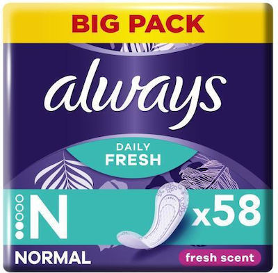 Always Daily Fresh Σερβιέτες 58τμχ