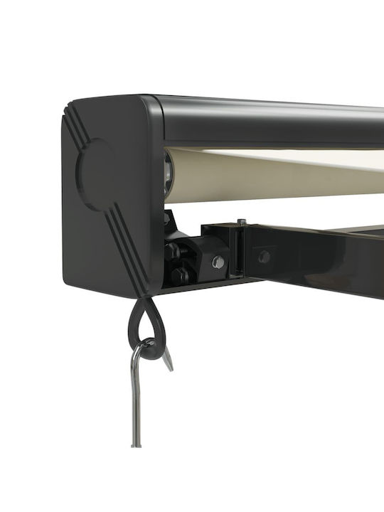 vidaXL Cort Terasă cu LED Bej x2.5m