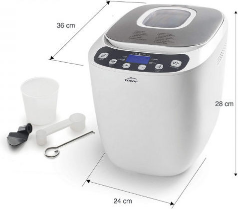 Lacor Mașină de pâine cu o putere de 550W și o capacitate de 1000gr cu programe