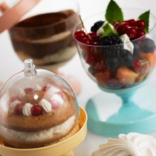 Leone Cake Stand Blue 9.2x9.2cm