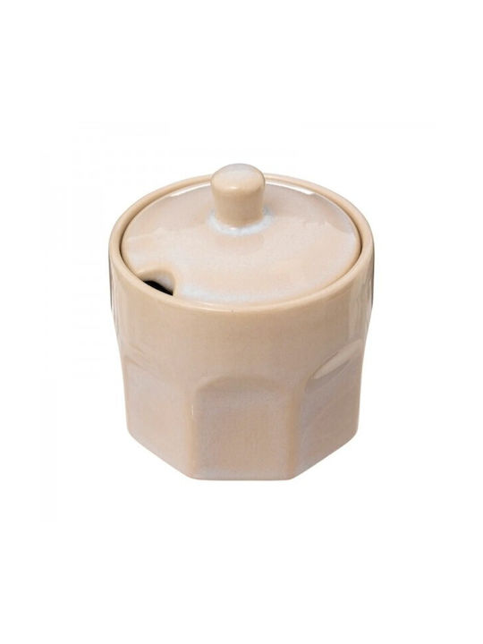 Secret de Gourmet Zuckerdose Servieren Keramik Weiß 1Stück