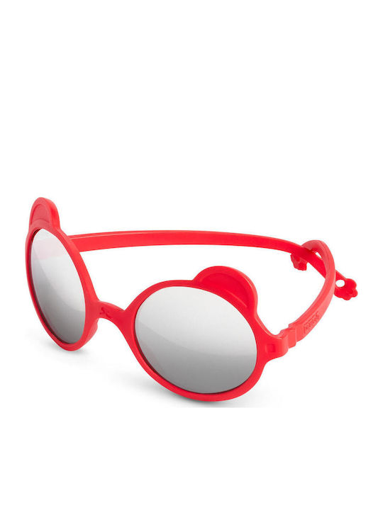 KiETLA Ourson Βρεφικά Γυαλιά Ηλίου με Polarized Φακό Κόκκινα για 0-1 Έτους