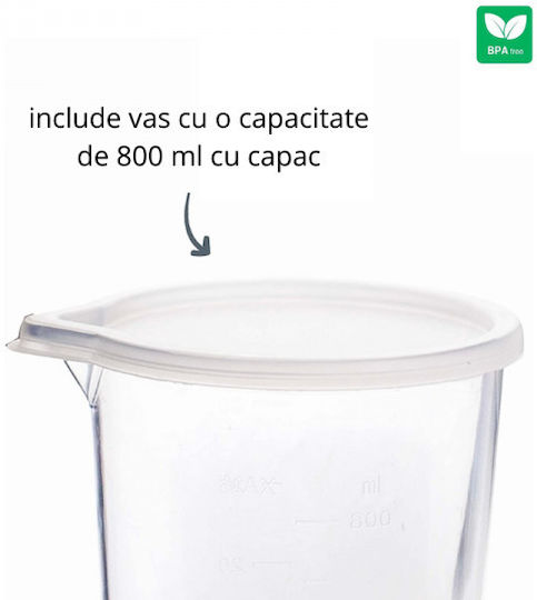 Lacor Blender De Mână Cu Tijă Din Inox 1000W Negru