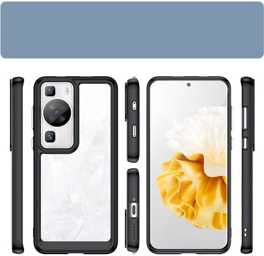 Umschlag Rückseite Silikon Transparent (Huawei P60)