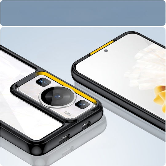 Umschlag Rückseite Silikon Transparent (Huawei P60)