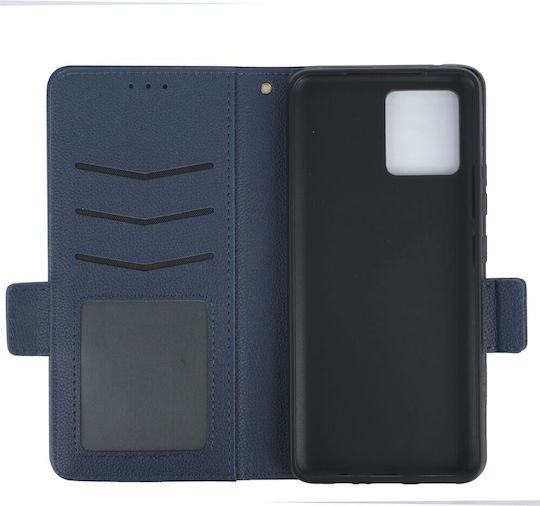 Brieftasche Synthetisches Leder Marineblau (Moto G72)