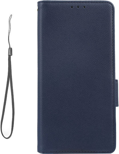 Brieftasche Synthetisches Leder Marineblau (Moto G72)