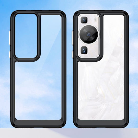 Umschlag Rückseite Silikon Transparent (Huawei P60)