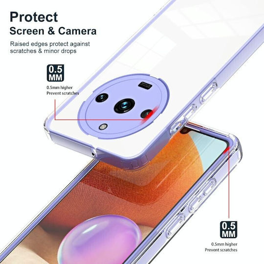Color Frame Διάφανη Back Cover Σιλικόνης Μωβ (Realme 11 Pro / 11 Pro+)