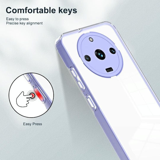 Color Frame Διάφανη Back Cover Σιλικόνης Μωβ (Realme 11 Pro / 11 Pro+)