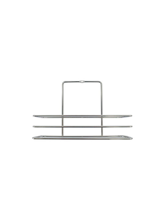 Pakketo Wall Mounted Bathroom Shelf Metallic