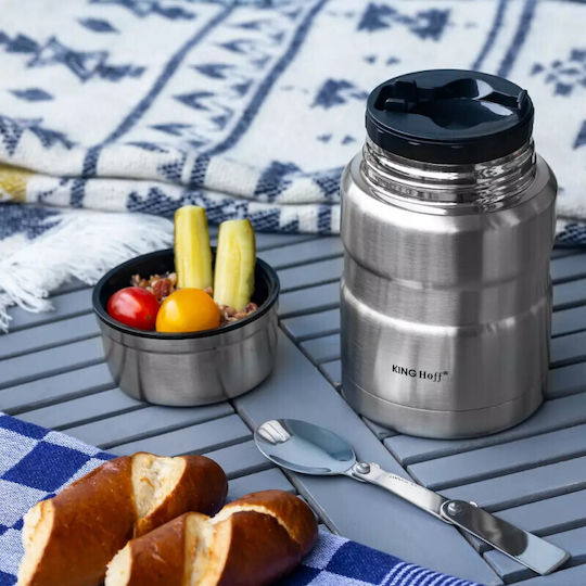 KING Hoff Inox Thermo Lunch Box Silver 500ml