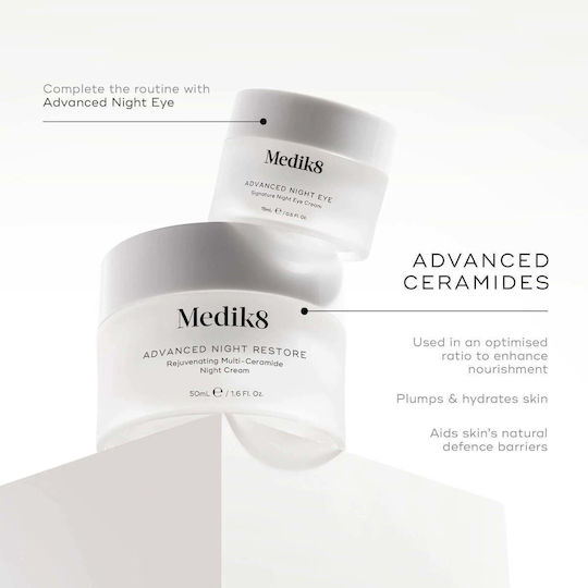 Medik8 Advanced Rich Ενυδατική & Αντιγηραντική Κρέμα Προσώπου Νυκτός με Ceramides & Πεπτίδια 50ml