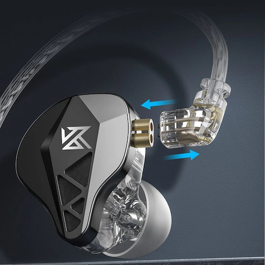 KZ In-ear headphones In Ear Black