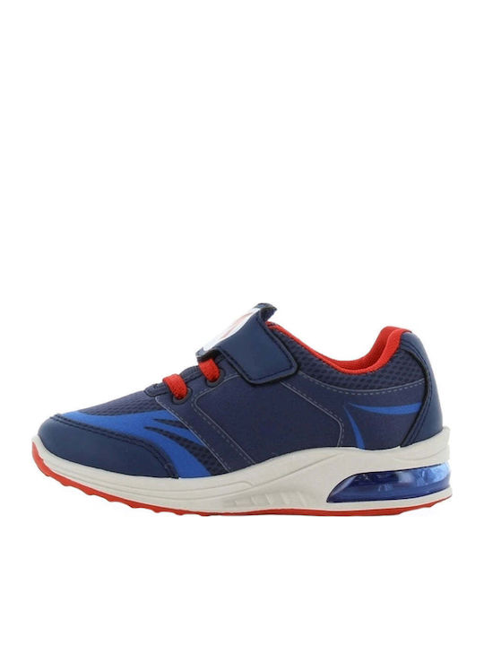 Kinder Sneakers Anatomisch mit Klettverschluss & Lichtern Blau
