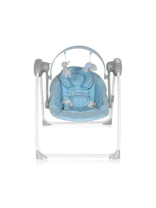 Lorelli Elektrisch Baby Entspannung Schaukel 2 in 1 Portofino mit Musik Cameo Blue für Kinder bis zu 9kg