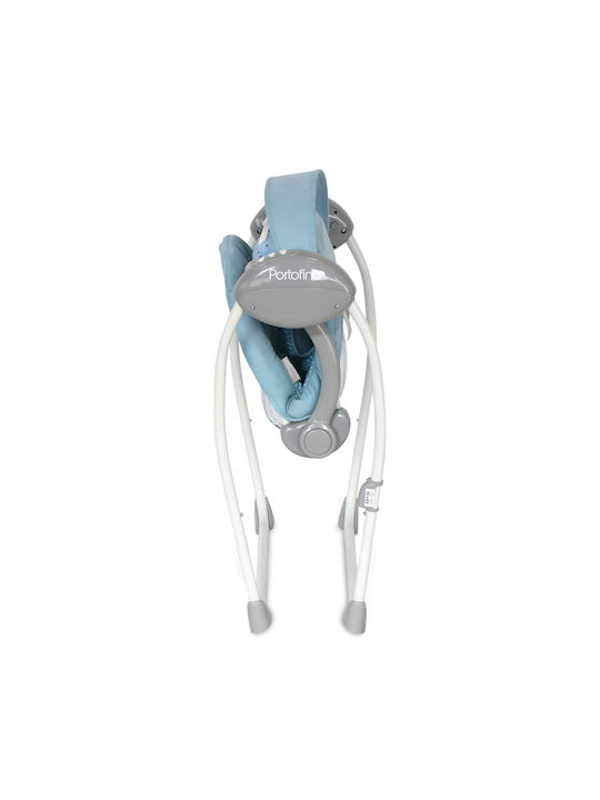 Lorelli Electric Baby Relax Swing Portofino with Music Cameo Blue for Child up to 9kg