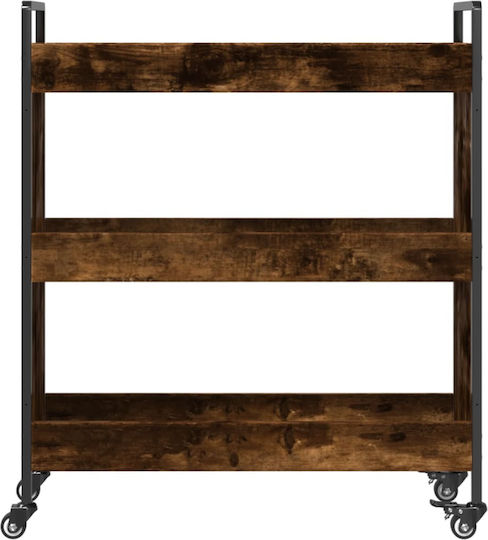 vidaXL Ραφιέρα Κουζίνας Ξύλινη 4 Θέσεων Καφέ 70x30x82cm