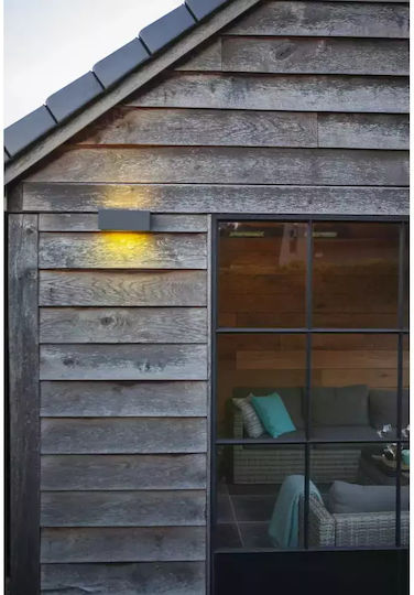 Lutec Wandmontierte Außen-Deckenleuchte LED IP54 17W mit RGB Licht 22x10.3x8.5εκ.