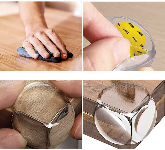 Sipo Colț de protecție cu autocolant din Plastic 12buc
