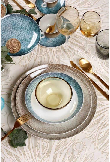 Cryspo Trio 'la Palma' Set of Cups Coffee Porcelain Beige 100ml 6pcs