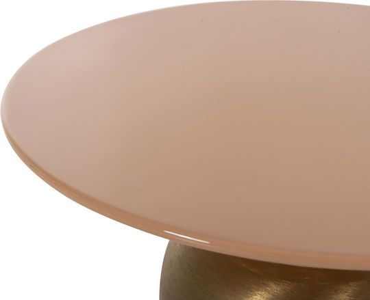 Round Side Table Patna Metal Gold 40.5x40.5x43cm