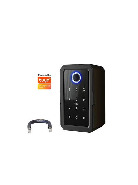 Smart Wall-Mounted Combination Key Holder with Keyboard 7.2x5.2x12.2cm