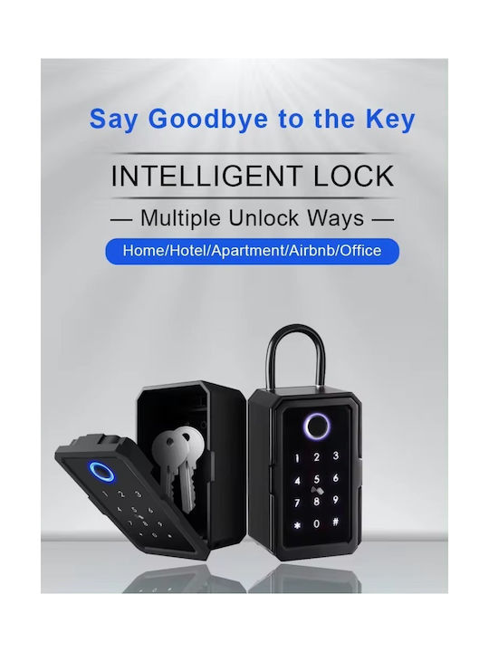 Wall-Mounted Combination Key Holder Wi-Fi with Keyboard 7.2x5.2x12.2cm