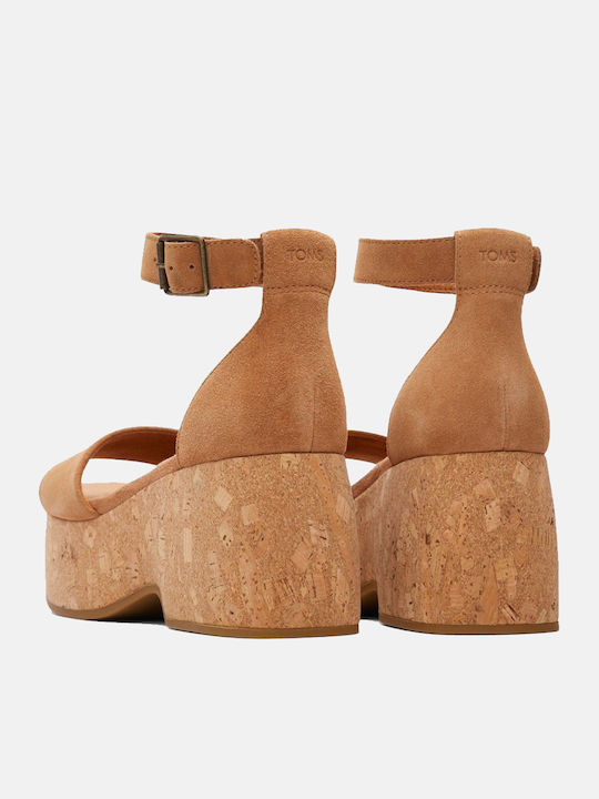 Laila Heel Sandals Καλοκαιρινές Γυναικείες Πλατφόρμες Ταμπά