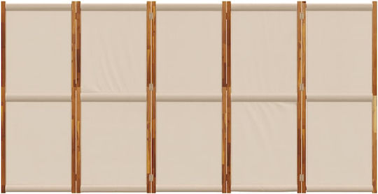 vidaXL Decorativ Paravan Lemn 250x180cm