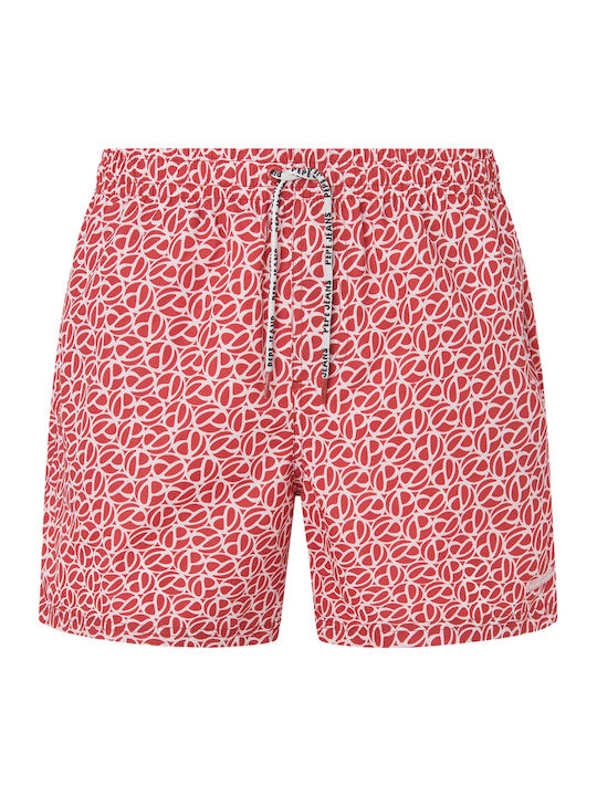 Men's Swimwear Shorts Burgundy with Patterns