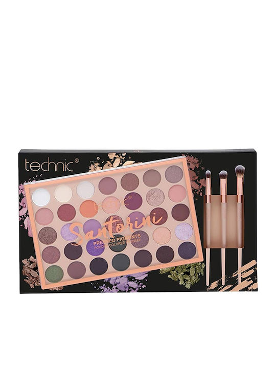 Technic Pressed Παλέτα Μακιγιάζ για το Πρόσωπο Santorini pressed pigment palette pack