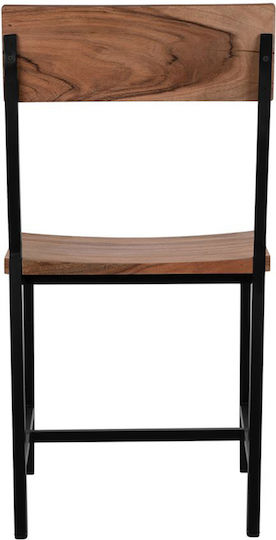 Καρέκλα Τραπεζαρίας Μεταλλική Μπεζ 45.5x43.5x85.5εκ.