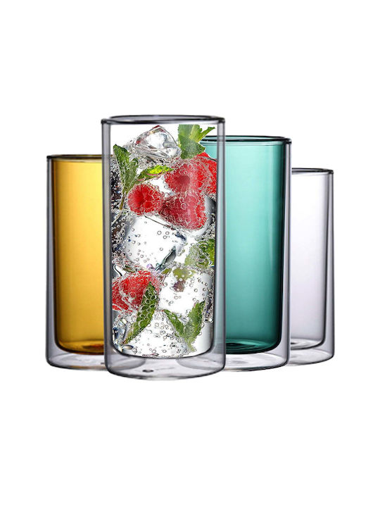 Quasar Set Gläser Wasser aus Glas 250ml 4Stück