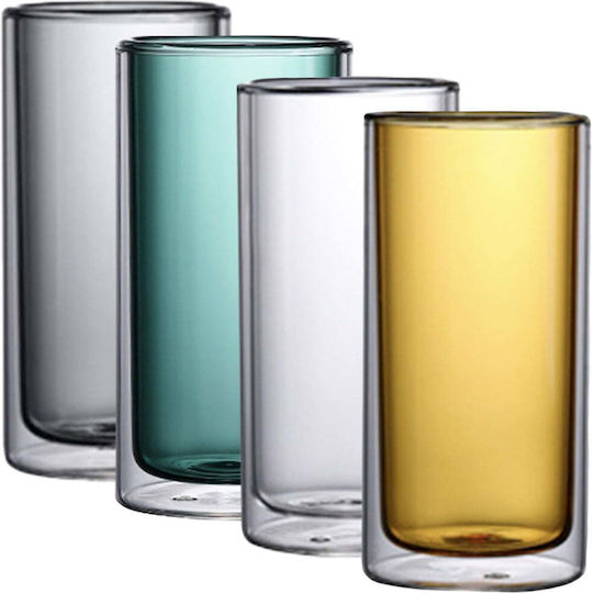 Quasar Set de pahare pentru apa din Sticlă 250ml 4buc