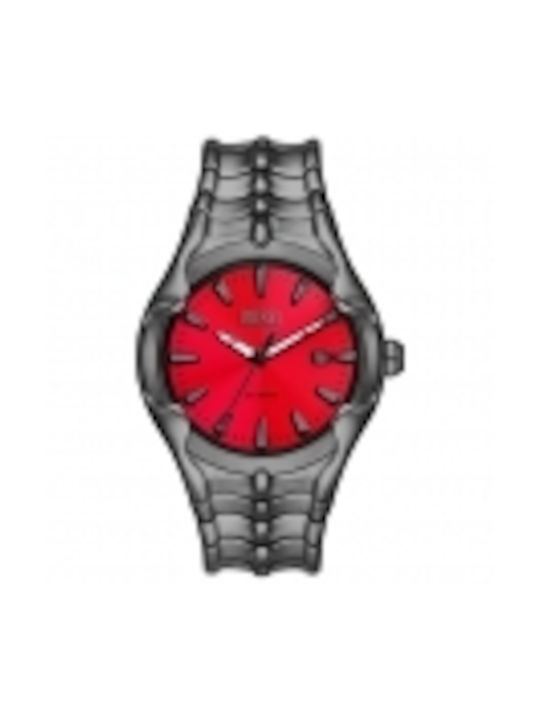 Diesel Uhr Batterie mit Gray Metallarmband