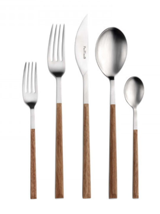 Pintinox Besteckset Edelstahl Braun 24Stück