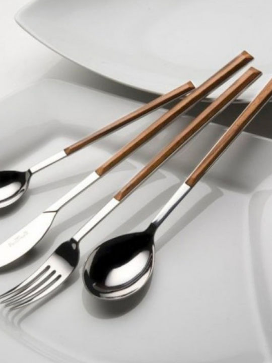 Pintinox Besteckset Edelstahl Braun 24Stück