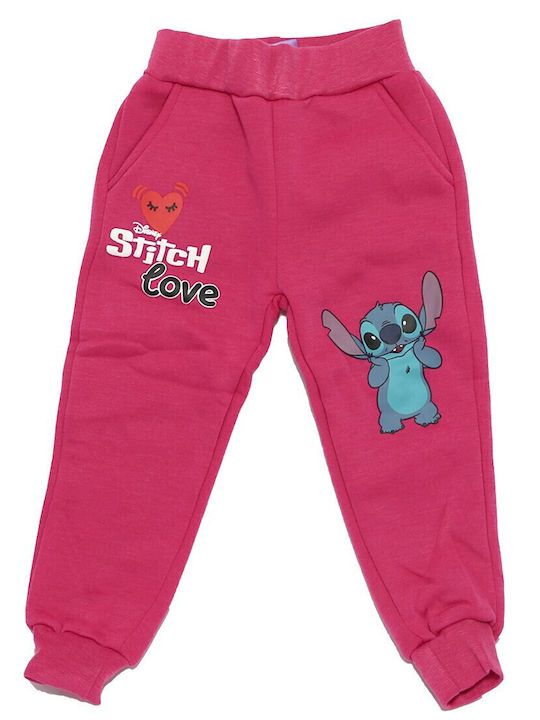 Kinder Sweatpants Set - Jogginganzug Rosa 2Stück Lilo & Stitch