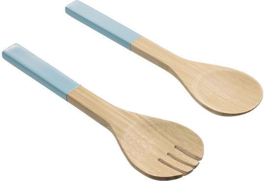 Butlers Set Bambus de Servire 2buc Albastru deschis