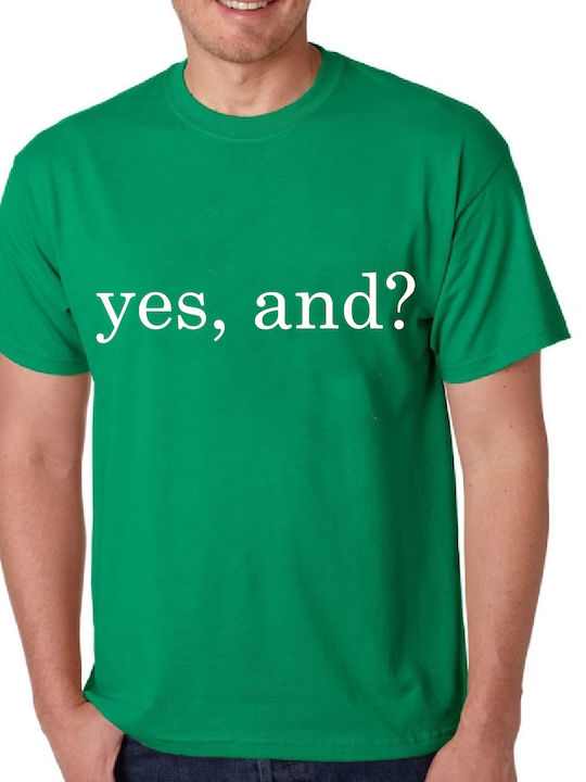 Fruit of the Loom Ariana Grande Yes And T-shirt Green Cotton