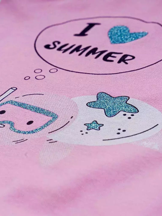 Βρεφικό Φόρεμα Νεκ Για Κορίτσια Love Summer Ροζ