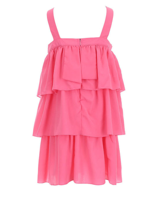 Kids Dress For Girls Energiers Fuchsia Girl Dress