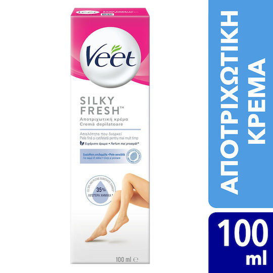 Veet Silky Fresh Комплект за Депилация за Крака 100ml