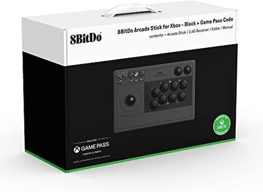 8Bitdo Arcade Stick 81JA Ασύρματο & Ενσύρματο Gamepad για PC / Xbox One / Xbox Series Μαύρο