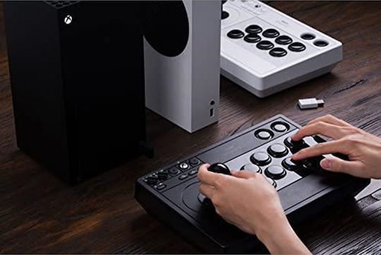 8Bitdo Arcade Stick 81JA Ασύρματο & Ενσύρματο Gamepad για PC / Xbox One / Xbox Series Μαύρο